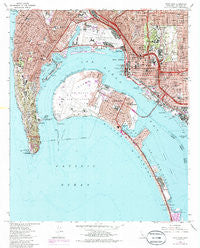 Point Loma California Historical topographic map, 1:24000 scale, 7.5 X 7.5 Minute, Year 1967