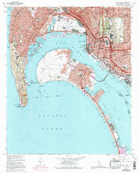 Point Loma California Historical topographic map, 1:24000 scale, 7.5 X 7.5 Minute, Year 1967