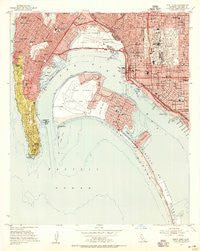 Point Loma California Historical topographic map, 1:24000 scale, 7.5 X 7.5 Minute, Year 1953