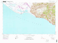 Point Mugu California Historical topographic map, 1:24000 scale, 7.5 X 7.5 Minute, Year 1949