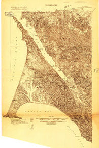 Point Reyes California Historical topographic map, 1:48000 scale, 15 X 15 Minute, Year 1916