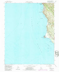 Point Sur California Historical topographic map, 1:24000 scale, 7.5 X 7.5 Minute, Year 1956