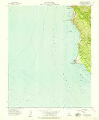 Point Sur California Historical topographic map, 1:24000 scale, 7.5 X 7.5 Minute, Year 1956