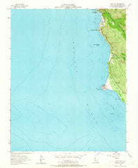 Point Sur California Historical topographic map, 1:24000 scale, 7.5 X 7.5 Minute, Year 1956