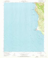 Point Sur California Historical topographic map, 1:24000 scale, 7.5 X 7.5 Minute, Year 1956