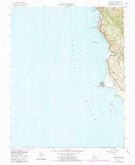Point Sur California Historical topographic map, 1:24000 scale, 7.5 X 7.5 Minute, Year 1956