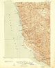 Point Sur California Historical topographic map, 1:62500 scale, 15 X 15 Minute, Year 1925