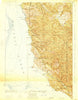 Point Sur California Historical topographic map, 1:62500 scale, 15 X 15 Minute, Year 1925