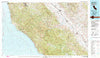 Point Sur California Historical topographic map, 1:100000 scale, 30 X 60 Minute, Year 1982