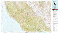 Point Sur California Historical topographic map, 1:100000 scale, 30 X 60 Minute, Year 1982