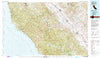 Point Sur California Historical topographic map, 1:100000 scale, 30 X 60 Minute, Year 1982