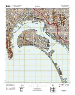 Point Loma California Historical topographic map, 1:24000 scale, 7.5 X 7.5 Minute, Year 2012