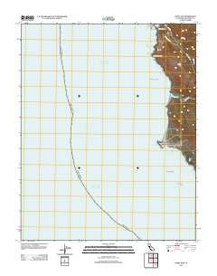 Point Sur California Historical topographic map, 1:24000 scale, 7.5 X 7.5 Minute, Year 2012