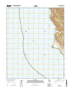 Point Sur California Current topographic map, 1:24000 scale, 7.5 X 7.5 Minute, Year 2015