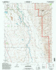 Poleta Canyon California Historical topographic map, 1:24000 scale, 7.5 X 7.5 Minute, Year 1994