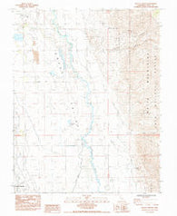 Poleta Canyon California Historical topographic map, 1:24000 scale, 7.5 X 7.5 Minute, Year 1984