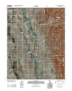 Poleta Canyon California Historical topographic map, 1:24000 scale, 7.5 X 7.5 Minute, Year 2012