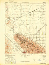 Polvadero Gap California Historical topographic map, 1:62500 scale, 15 X 15 Minute, Year 1942
