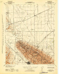 Polvadero Gap California Historical topographic map, 1:62500 scale, 15 X 15 Minute, Year 1942