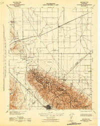 Polvadero Gap California Historical topographic map, 1:62500 scale, 15 X 15 Minute, Year 1942