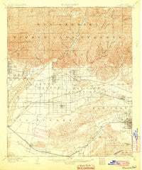 Pomona California Historical topographic map, 1:62500 scale, 15 X 15 Minute, Year 1904