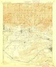 Pomona California Historical topographic map, 1:62500 scale, 15 X 15 Minute, Year 1904