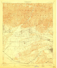 Pomona California Historical topographic map, 1:62500 scale, 15 X 15 Minute, Year 1904