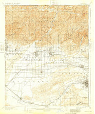 Pomona California Historical topographic map, 1:62500 scale, 15 X 15 Minute, Year 1904