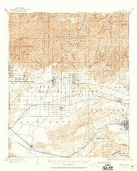 Pomona California Historical topographic map, 1:62500 scale, 15 X 15 Minute, Year 1894