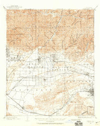 Pomona California Historical topographic map, 1:62500 scale, 15 X 15 Minute, Year 1894