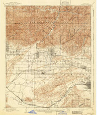 Pomona California Historical topographic map, 1:62500 scale, 15 X 15 Minute, Year 1904