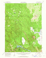 Pondosa California Historical topographic map, 1:62500 scale, 15 X 15 Minute, Year 1961