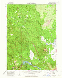 Pondosa California Historical topographic map, 1:62500 scale, 15 X 15 Minute, Year 1961