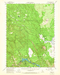 Pondosa California Historical topographic map, 1:62500 scale, 15 X 15 Minute, Year 1961