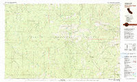 Pony Buck Peak California Historical topographic map, 1:25000 scale, 7.5 X 15 Minute, Year 1981