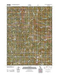 Pony Buck Peak California Historical topographic map, 1:24000 scale, 7.5 X 7.5 Minute, Year 2012