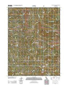 Pony Buck Peak California Historical topographic map, 1:24000 scale, 7.5 X 7.5 Minute, Year 2012