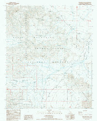 Porcupine Wash California Historical topographic map, 1:24000 scale, 7.5 X 7.5 Minute, Year 1986