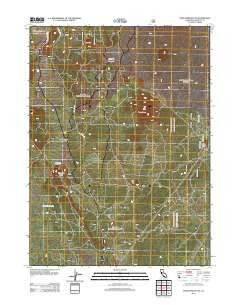Porcupine Butte California Historical topographic map, 1:24000 scale, 7.5 X 7.5 Minute, Year 2012