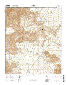 Porcupine Wash California Current topographic map, 1:24000 scale, 7.5 X 7.5 Minute, Year 2015
