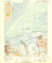 Port Chicago California Historical topographic map, 1:24000 scale, 7.5 X 7.5 Minute, Year 1951