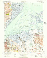 Port Chicago California Historical topographic map, 1:24000 scale, 7.5 X 7.5 Minute, Year 1951