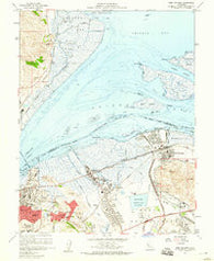 Port Chicago California Historical topographic map, 1:24000 scale, 7.5 X 7.5 Minute, Year 1959