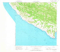 Port San Luis California Historical topographic map, 1:24000 scale, 7.5 X 7.5 Minute, Year 1965