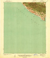 Port San Luis California Historical topographic map, 1:62500 scale, 15 X 15 Minute, Year 1941