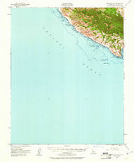 Port San Luis California Historical topographic map, 1:62500 scale, 15 X 15 Minute, Year 1951