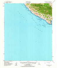 Port San Luis California Historical topographic map, 1:62500 scale, 15 X 15 Minute, Year 1951