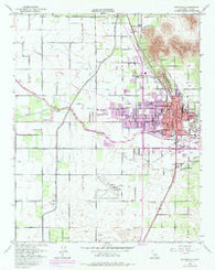 Porterville California Historical topographic map, 1:24000 scale, 7.5 X 7.5 Minute, Year 1951