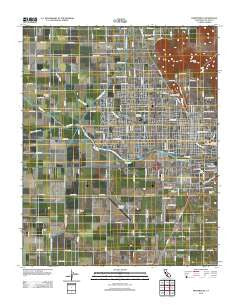 Porterville California Historical topographic map, 1:24000 scale, 7.5 X 7.5 Minute, Year 2012