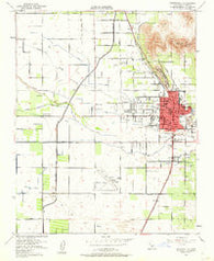 Porterville California Historical topographic map, 1:24000 scale, 7.5 X 7.5 Minute, Year 1951